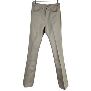 Vintage 1970s 70s LEVIS 517 W 29 L 34 Polyester Pants Saddleman Bootcut Flare